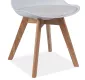 KRIS jedlensk stolika, biela/dub