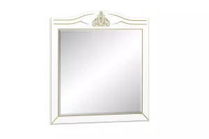 MILAN rustiklne zrkadlo, biela