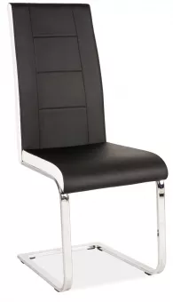 H-629 jedlensk stolika, ierna s bielymi bokmi