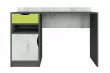 DISNEY písací stôl, biely craft / grafit / limetka
