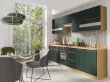 GLAMOUR GREEN kuchynsk zostava, zelen / dub Artisan