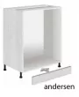 Sokel na kuchynsk skrinky 160 cm, biela Andersen