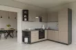 HORIZONT R2 rohová kuchyňa, šedý íl / grafit