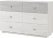 VIVIAN komoda 6S, light artwood/industrial