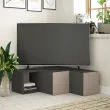 COMPACT, TV stolk, antracit / svetl mocca