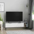 FUROKI, TV stolk, biela / antracit