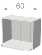 Kuchynsk vysok regl na mikrovlnku 60, WM6046, korpus grafit