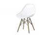 AQUILA plastov stolika, biela/buk