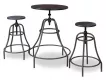 TANGO barov stolika, grafit/tmav orech