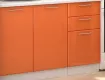 VALERIA/ART drezov skrinka 80DZ, biela/orange lesk