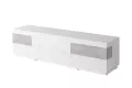 SILKE 40 TV stolk 6 uplkov, biely lesk/colorado beton