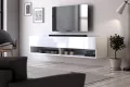 FOLK TV skrinka, biely lesk/biely mat