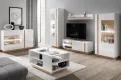 Modern TV stolk 187 ARCO biela, s LED osvetlenm