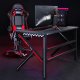 GAMER 1 dizajnov PC stolk, ierna/erven