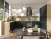 GLAMOUR doln kuchynsk skrinka 2D 40, zelen / dub Artisan