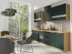 GLAMOUR doln kuchynsk skrinka 3D 45, zelen / dub Artisan