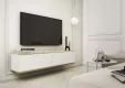 ORO luxusn TV skrinka 135, MDF biela