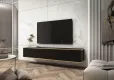 ORO luxusn TV skrinka 175, MDF ierna