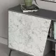 FIONA 180, konzolov stolk, retro ed / biela Carrara