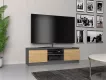 MALWA, TV stolk, antracit / dub Artisan