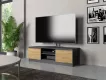 MALWA, TV stolk, antracit / dub Artisan