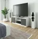 RTV stolk 140 cm na TV - bielo-grafitovo ed