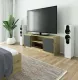 RTV stolk 140 cm na TV - remeselncky dub-grafit siv