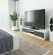 RTV stolk 160 cm na TV - bielo-grafitovo ed