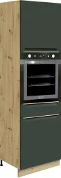 GLAMOUR doln kuchynsk skrinka 20D, zelen / dub Artisan