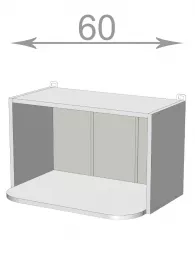 Kuchynsk regl na mikrovlnku 60, Modest WM6036, korpus biely