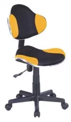 Detská otočná stolička Q-G2, oranžovo-čierna