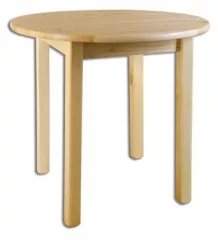 Jedálenský stôl okrúhly ST105, priemer plochy 100 cm