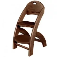 Detská stolička s nastaviteľnou výškou KT201, orech