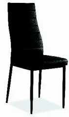 H-261C stolička čalúnená, čierna/čierna