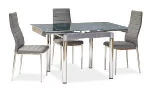 GD082 jedálenský stôl rozkladací, šedý