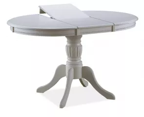 OLIVIA jedálenský stôl rozkladací, biely