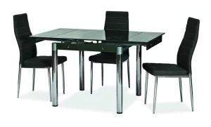 GD082 jedálenský stôl rozkladací, čierny