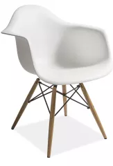 MONDI plastová stolička, biela