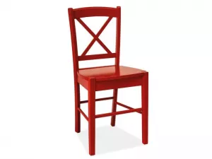 CD-56 drevená stolička, červená