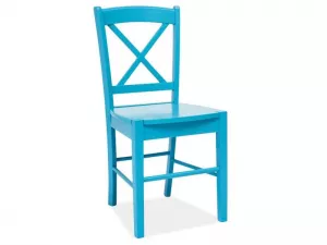 CD-56 drevená stolička, modrá