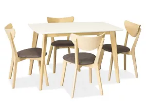 COMBO jedálenský stôl, dub bielený/biela
