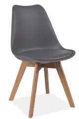 KRIS jedálenská stolička, šedá/dub