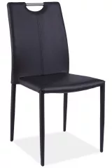 H-322 jedálenská stolička, čierna