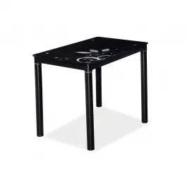 DAMAR jedálenský stôl 100x60 cm, čierny