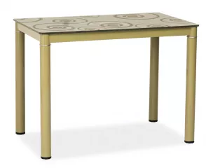 DAMAR jedálenský stôl 100x60 cm, tmavobéžový