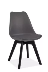 KRIS II jedálenská stolička, čierna/sivá