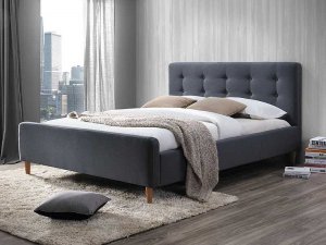 PINKO čalúnená posteľ 160x200 cm, sivá