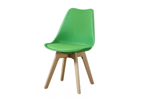 KROS II jedálenská stolička, zelená/buk