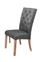 Jedálenská stolička Athena šedá/natural