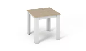 KONGO malý jedálenský stôl 80, dub sonoma/biela